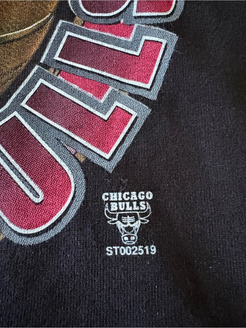 1998 Starter VTG Chicago Bulls NBA Finals Champions Black Tee Shirt Mens Sz XL - Picture 7 of 9
